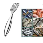 1 Pcs Silver Fish Scaler Stainless Steel Fish Cutter New Seafood Tools Kitchen