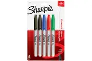 Sharpie: Fine Point Permanent Marker Business Assorted - Pack of 5
