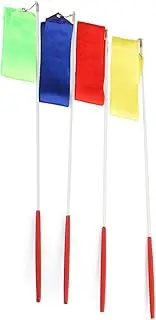 Toddmomy Gymnastics Rhythmic Ribbons with Handles Streamers for and Performance Random Colors for Gymnastics Dance and Exercise