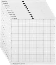 Labymos Replacement Cutting Mat Transparent Adhesive Mat with Measuring Grid 12 by 12-Inch for Silhouette Cameo Explore Plotter Machine 10PCS