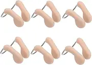6pcs Silicone Nose Clip for Swimming Nose Clamp Padded Protection Comfortable Swimming Clip for Freshwater