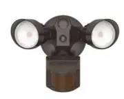 MORRIS Motion Activated Light 2-Head LED 5000K Security Light - Bronze