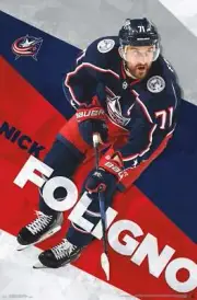 NHL Columbus Blue Jackets - Nick Foligno Poster