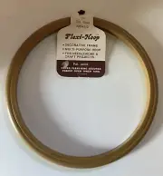 Vintage Flexi-hoop GOLD 7” Needlework Hoop/frame NO Hanger Taiwan 88541-9