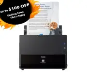 CANON DRC225W II Sheet-fed Desktop Document Scanner+Duplexer DR-C225WII NEW