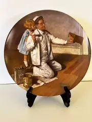THE PAINTER Porcelain Plate NORMAN ROCKWELL HERITAGE COLLECTION 1983 Knowles