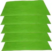 Generic 5Pcs Turf Mat for DIY Landscape Decor Artificial Grass Pad for Model Display Durable Fake Grass for Home Decoration and Train Station Layouts