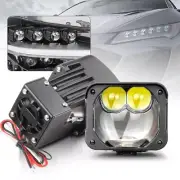 2pcs 2'' Bi-LED Projector Lens Mini Headlights Hi/Lo Beam 80000LM Car Retrofit