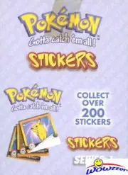 1999 Artbox POKEMON Factory Sealed 30 Pack Box-300 MINT Stickers! 25 Years old!