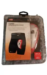 Shock Doctor Boys Core Compression Shorts With Bioflex Cup Shorts M 24-26 Cup S