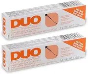 [DUO] Brush On Eyelash Glue - Dark Tone Strip Lash Adhesive with Precision Brush Applicator for Strip Lashes & False Eyelashes, 0.18 oz, 2 Pack
