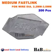 200x Fastlink 2.2mm to 3.5mm Wire Joiners Tensioning Fence strainer fencing