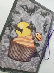 Junk Journal Blank Booklet "CLASSIC HALLOWEEN 2" HANDMADE LG 8.5"x5.5" 40pgs