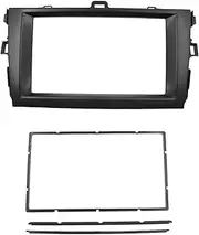 Rynplex 2Din DVD GPS Stereo Radio Fascia Dashboard Frame Panel Mounting Installation Trim Kit, for Toyota, for Corolla, 2008-2010 Auto Radio Mounting Frame