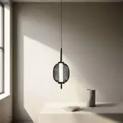 Grace Mesh LED Metal Pendant Light - Black, 220 Lumens, PL0315