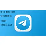 TELEGRAM TG 小飛機 紙飛機 電報 註冊 註冊邀請分身空投投票廣告用帳號