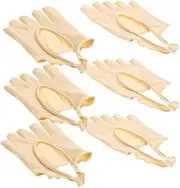 [COSMEVIVI] 3 Pairs Toeless Liner Socks Women Toe Topper Half Socks Toe Separated Low Cut Comfortable
