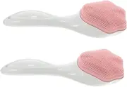 BELLIFFY 2pcs Silicone Lady Facial Brush Gentle Cleansing Exfoliating for Sensitive Skin