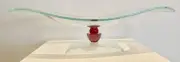 Modern Design Stefan Lenke Gallery Handblown Art Glass Platter Signed Germany