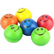 6Pcs Emoji Smile Face Stress Balls