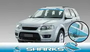 NRL Window Sun Visor Decal - Cronulla Sharks - See Thru Car Sticker - UV Safe