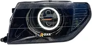 LED Front Headlamp Headlight Assembly Leopaard With Angel Eye Turn Signal Compatible With Mitsubishi(Style4)
