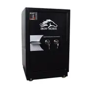 IRON HORSE Fireproof Safe 720x453x430mm 80ltr 88kg Dual Key Fire Proof