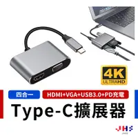 在飛比找蝦皮商城優惠-【JHS】Type-C 轉 HDMI VGA TypeC t