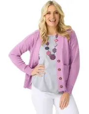 [Fella Hamilton] Clarendon Relaxed Cardigan in Orchid