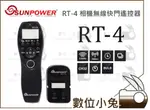 數位小兔【SUNPOWER RT-4 相機無線快門遙控器】 定時快門  CH32 CANON NIKON 快門線