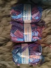 Mang Moon Multi Color 4506 Venus Ribbon Yarn 75 Yards Lot Of Three Bundle New