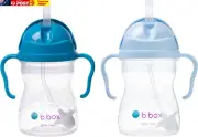 Sippy Cup with Weighted Straw for 6 Month plus Babies to Toddlers, Cobalt/Bubble