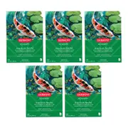 5x Derwent Academy Art/Craft Acrylic Paint Paper Pad A4 Portrait 12 Sheet 300Gsm