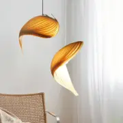 Nordic Style Chandelier Restaurant Wooden Pendant Light Suspension Ceiling Lamp