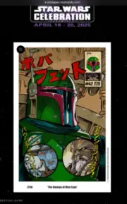 STAR WARS CELEBRATION JAPAN 2025 art show print BRAD HUDSON boba fett DAIMYO