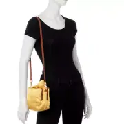 See by Chloe Tilly Small Satin Crossbody Camera Shoulder Bag Purse Golden Oil