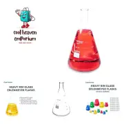 Laboratory Glass Erlenmeyer Flask, 6000 mL