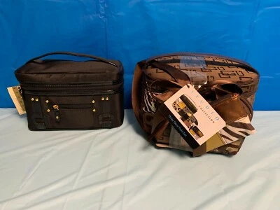 cosmetic cases for folks who travel - one 3 piece set and 1 single-