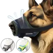 Mesh Pet Mouth Muzzles Adjustable Dog Mouth Cover Anti Stop Bite Chewing