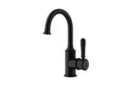 Clasico Gooseneck Basin Mixer in Matt Black