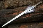 Hand Forged King Ragnar Lothbrok Viking Sword, Medieval Battle Ready Sword