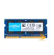 Crucial DDR3 RAM 8 GB 2Rx8 PC3-12800S 1600Mhz SODIMM Laptop Memory 1.5V 204Pin