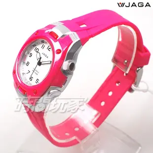 JAGA 捷卡 休閒 簡單生活 小巧可愛 防水手錶 指針錶 學生錶 女錶 AQ925-G(粉)【時間玩家】