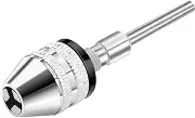Mini Keyless Drill Chuck Self-Tighten Electric Drill Bits Collet Fixture Tools 1/4inches Hex Shank Quick Change Adapter Converter chuck(0.3-3.4mm)