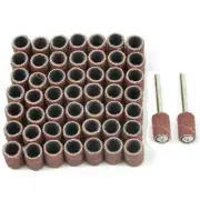 Set Sandpaper circle Tool Parts Supplies Mandrel Sanding Reddish Brown