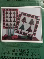Block Quilt Hanging Whispering Pines Mumms The Word Craft Pattern Christmas Tree