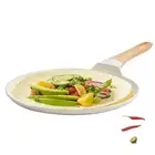 CAROTE Flat Dosa Tawa Non Stick Pan, Granite Tawa for Roti, White -Free Shipping