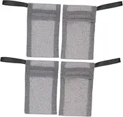 WRITWAA 4Pcs Soap Saver Pouches Exfoliating Soap Bags for Better Lather Skin Friendly Mesh Soap Storage for Bathing for Handmade Facial Soaps
