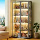 Display Storage Cabinet Display Cabinet Showcase with 4/5 Tier Storage Shelves