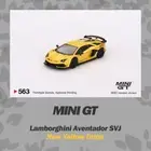 MINI GT 1:64 Aventador SVJ New Giallo Orion LHD Diecast Model Car